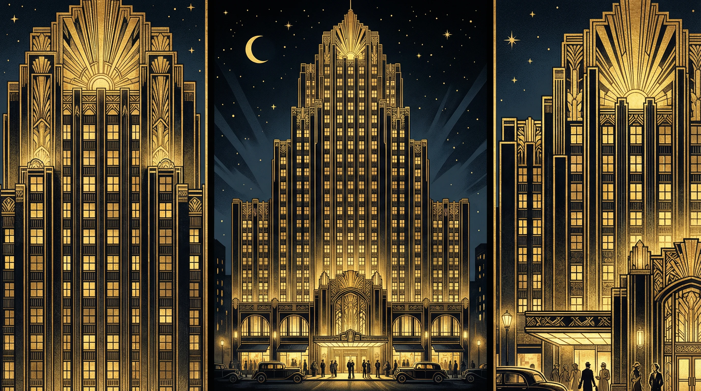 Art Deco风格建筑 - 体现 九游棋牌 网站的奢华美学